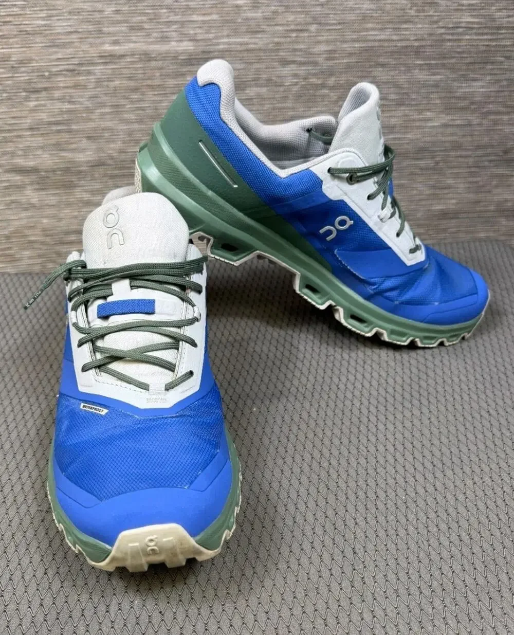 On Running Cloudventure Waterproof 32.98266 Mens 10.5 Athletic Shoes Cobalt Ivy